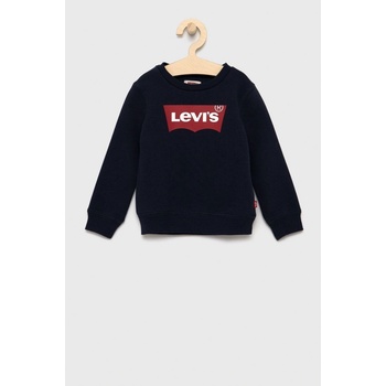 Levi's detská mikina tmavomodrá s potlačou 8E9079.NOS.B