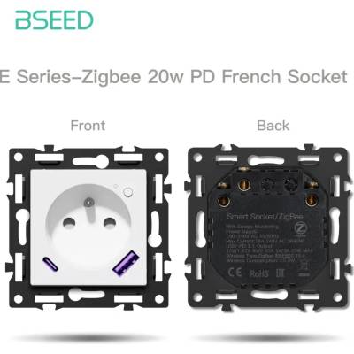 BSEED Zigbee inteligentná zásuvka - Echo Click Biela E Áno