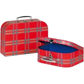 Goki - Детски куфари - Шотландско каре - 2 броя комплект (60103)