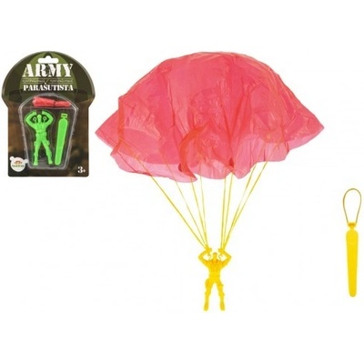 Teddies Parašutista figurka s padákom lietajúci 9cm na karte