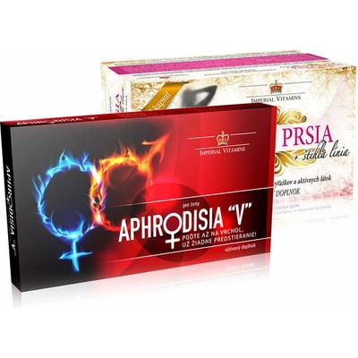 Aphrodisia V - Špeciálna ponuka pre dámy Aphrodisia V pre ženy - 10 kapsúl + Super PRSIA štíhla línia - 10 kapsúl