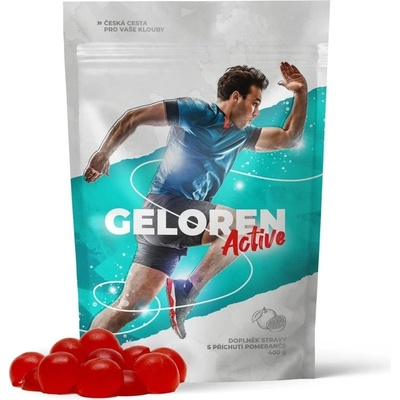 Geloren Active pomaranč kĺbová výživa 400 g 90 želé