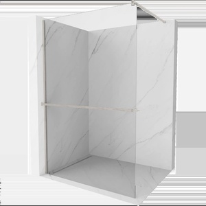 Mexen Kioto+ душ параван с рафт Walk-in 85 x 200 см, прозрачен, матов никел - 800-085-121-97-00 (800-085-121-97-00)