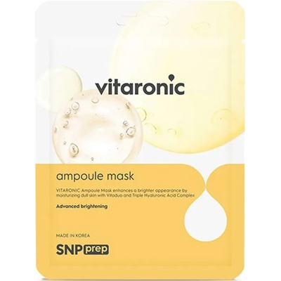 SNP Prep Vitaronic Ampule Mask, шийт-маска за лице с витаминен комплекс (8809550641648)
