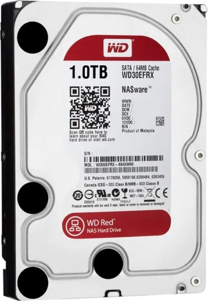 Western Digital WD Red 3.5 1TB 5400rpm 64MB SATA3 (WD10EFRX)