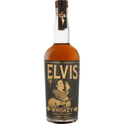 Elvis Straight Tennessee Whiskey 45% 0,7 l (holá láhev)