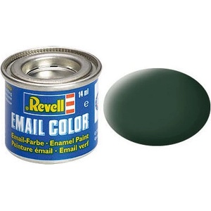 Revell Емайлна боя, Revell, Email Color, Тъмно зелено мат, 14 мл (R32168)