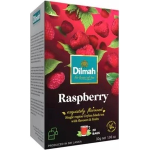 Dilmah Черен чай Dilmah с малина 20x1.5 г