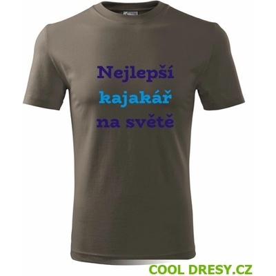 Tričko nejlepší kajakář na světě dárky pro vodáky army