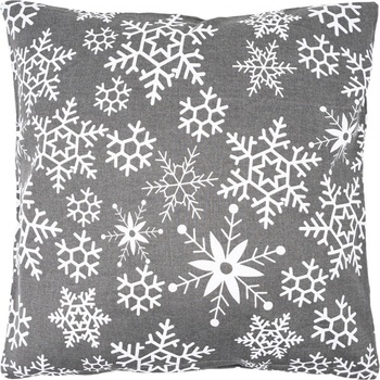 Forbyt Vianočná Vločky sivá 40 x 40 cm
