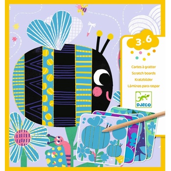 Djeco Vyškrabávacie obrázky Chrobáčiky