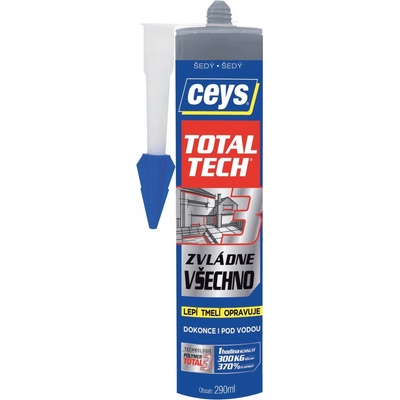CEYS TOTAL TECH lepidlo a tmel 290 ml sivý