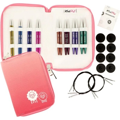 KnitPro Zing Deluxe Set vymeniteľných kruhových ihlíc 10cm