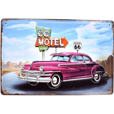 Ceduľa Motel car Plechová tabuľa