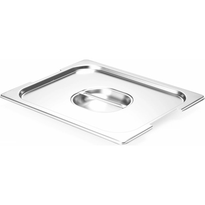 Víko s vyřezem na úchyty ke gastronádobě GN 1/2 | HENDI, 804223 inox