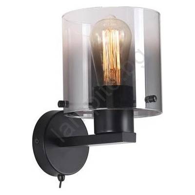 Searchlight 88912-1BK - Настенно осветително тяло SWEDEN 1xE27/60W/230V черно/опушено (SR0626)