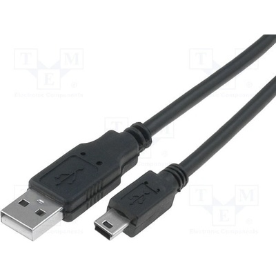 VCom CU215-050-PB USB 2.0, USB A vidlice, USB B mini vidlice, niklovaný, 5m