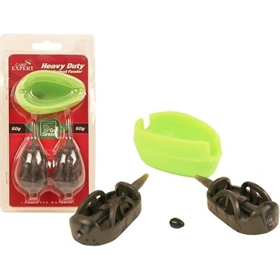 CARP EXPERT - Sada kŕmidiel Heavy Duty Method Feeder Go Green 70 g 2 ks