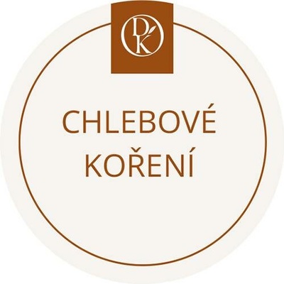 Davídkovo koření Etiketa Chlebové koření béžová průměr 4,5 cm 1 ks