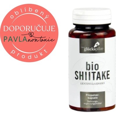 Tyroler Glückspilze Shiitake prášek Bio Lentinula Edodes Organic Powder kapsle 120 ks