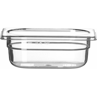Nádoba GN 1/9, HENDI, Profi Line, GN 1/9, 0,6 l, Priehľadná, 176 × 108 × 65 mm | 861837