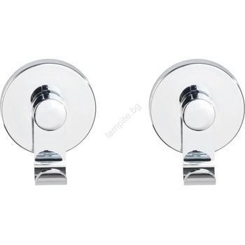 WENKO 24466100-Кука VACUUM-LOC 6x7 cm, лъскав хром (WE0683)