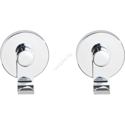 WENKO 24466100-Кука VACUUM-LOC 6x7 cm, лъскав хром (WE0683)