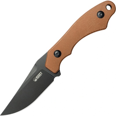 Kubey TLB Blackwash 14C28N ,Brown Micarta,Kydex Sheath KU468D