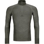 Ortovox Мъжко мериносово термобельо Ortovox 230 Competition Zip Neck Merino base layer - Dark Sage (015-1362-0613)