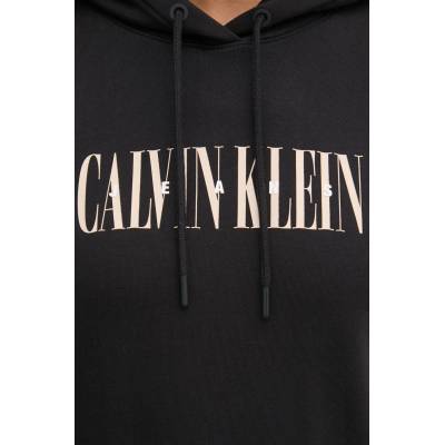 Calvin Klein Памучен суичър Calvin Klein Jeans в черно с качулка с принт J20J225579 (J20J225579)