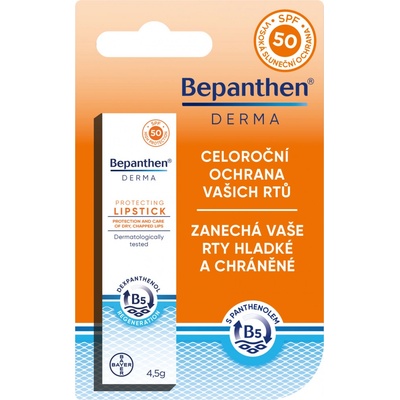 GP GRENZACH Bepanthen Derma balzám na rty SPF50 4,5 g – Zboží Dáma