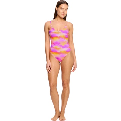Modibodi Менструални бански костюм Modibodi Sunset V Neck One Piece Light Hazy Pink Modibodi | Rozov Zhalt Mnogotsveten | ЖЕНИ | XS