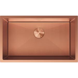 Mexen Trixo стоманена кухненска мивка с 1 корито 750 x 440 мм, мед HC - 6415751000-65HC (6415751000-65HC) Мивка за вграждане