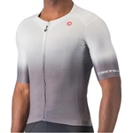 Castelli Мъжка фланелка с къс ръкав за колоездене Castelli UPF Jersey Cycling jersey - Silver Grey (056-3448-0212)
