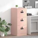vidaXL Кабинет за файлове с чекмедже Розово 44 x 50 x 106.5 см (891599)