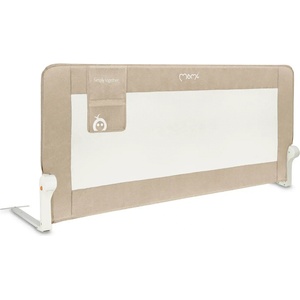 MoMi Предпазна преграда за легло MoMi - Lexi XL Plus, 151 cm, бежова (AKCE00062)