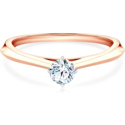 SAVICKI Годежен пръстен The Light: двуцветно злато, лабораторен диамант