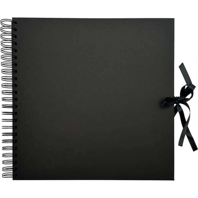 Baloušek XL fotoalbum s kroužkovou vazbou - 30 x 30 cm / Černá