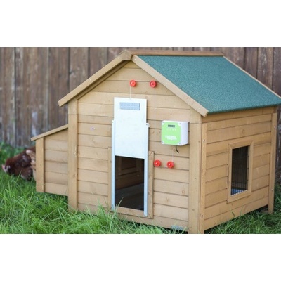 Kerbl Automatická dvířka ke kurníku kompletní set s dvířky 220 x 330 mm