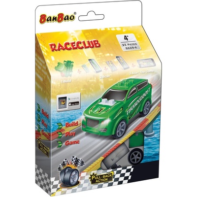 BanBao Конструктор Бан Бао - Мини количка пул бек - зелена - 26 части (b8629-4)