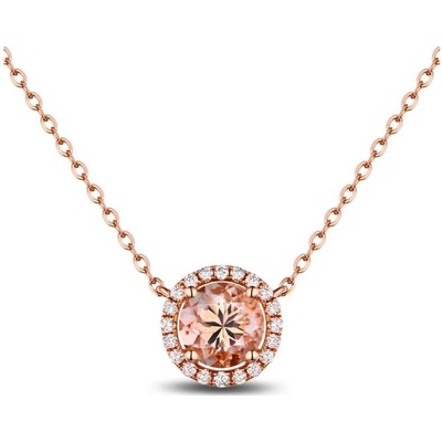 Eppi Náhrdelník s 1.5ct morganitom a diamantmi N33982