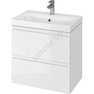 Cersanit S801-227-DSM - Стенен шкаф за баня с мивка MODUO SLIM бял (CS0162)