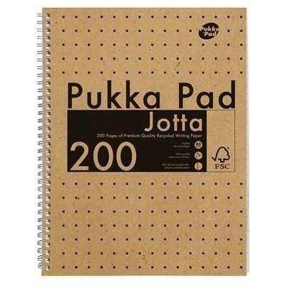 PUKKA PAD Pukka Pad Spirálový sešit Jotta Kraft A4 linkovaný