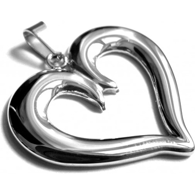 Steel Jewelry Přívěsek srdce z chirurgické oceli PR130185