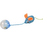 Flamingo Mouse with ball 6,5 cm