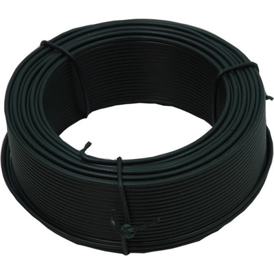 TOPTRADE drôt viazací, poplastovaný, zelený, O 1,4 mm / 50 m