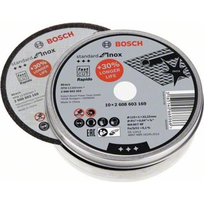 Bosch Accessories 2608603254 2608603254 řezný kotouč rovný 115 mm 1 sada ocel
