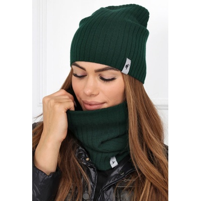 Fashionweek dámská čepice a šála cashmere touch S2204 Zelená