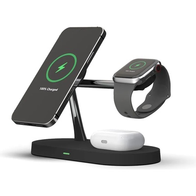 Безжично зарядно TECH-PROTECT A12 3in1 Magnetic Magsafe Wireless Charging Station