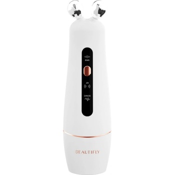 Beautifly Масажор за лифтинг на лице Beautifly B-Booster PRO RF Needle-Free, 40°C, RF 1MHz, EMS, Ултразвук, Йони, Botox ефект, Антиейдж, Мезотерапия, IPX5, Бял (B-Booster PRO RF)